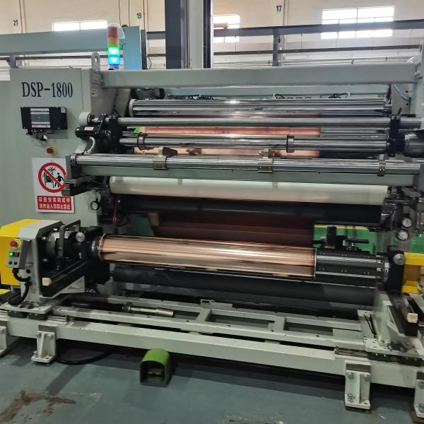 Min. Substrate Thickness 3μm PET+Cu, OPP+Cu, PET+Al Slitting Rewinder Machine
