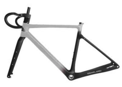Hidden Cable Carbon Road Bike Frame T1000 Carbon Gravel Frameset 700C