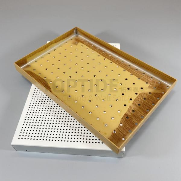 Commercial Architectural Aluminum Metal Perforated Ceiling Tiles With Simple Suspension System