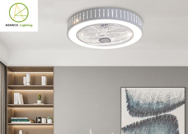 42 Inch Small Circular Ceiling Fan With Light 36W*2 60*60*28cm