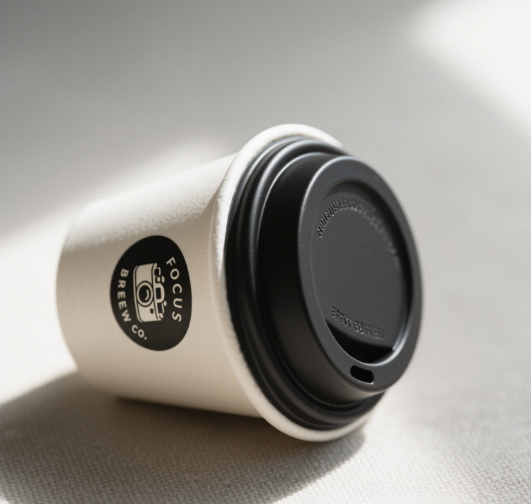 Disposable eco-friendly recyclable paper cup wholesale customized logo 8oz double-layer coffee cup
