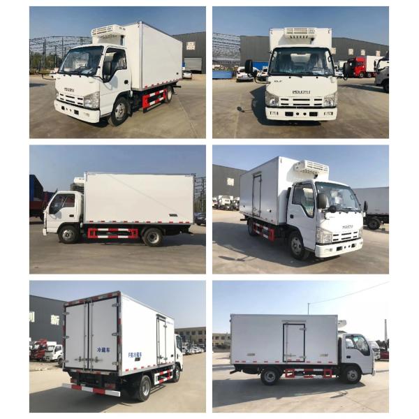 Japanese 115hp ISUZU Refrigerator Truck 100P 4X2 Refrigerator Van Truck 3 Tons