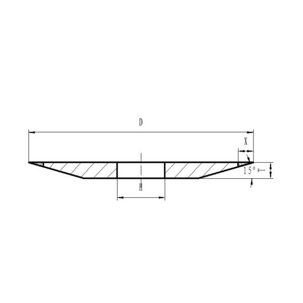 8mm Resin Bond Diamond Tools , 6 Inch CBN Grinding Wheel