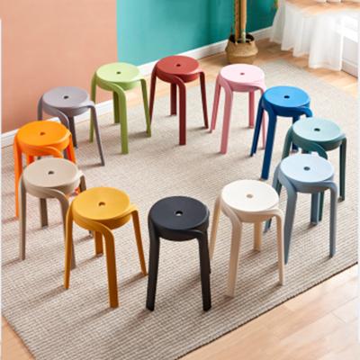 Wholesale Colorful Dining Stackable PP Plastic Seats Stool