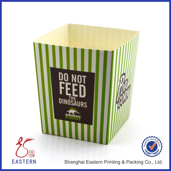 Green Food Grade Cardboard Packaging Boxes With Auto Lock Bottom