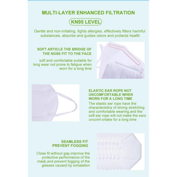 3 Ply Adult BFE99 Kn95 Dust Mask