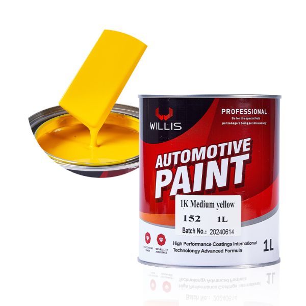 Factory Direct Sales 1K Medium Yellow One-Component Acrylic Resin Liquid Car