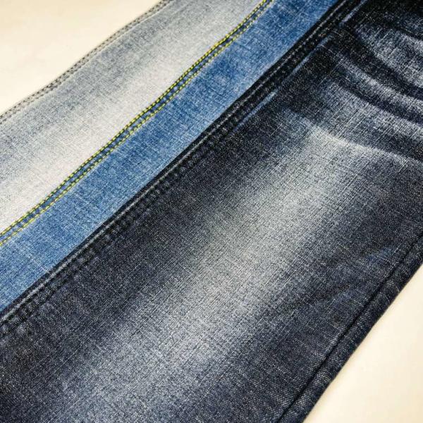 Cotton Woven Brushed Denim Fabric 14.2OZ 148cm For Pants Making