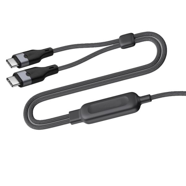 140W 2 IN 1 USB C To USB C Laptop Charging Cable Bulk Wholesale