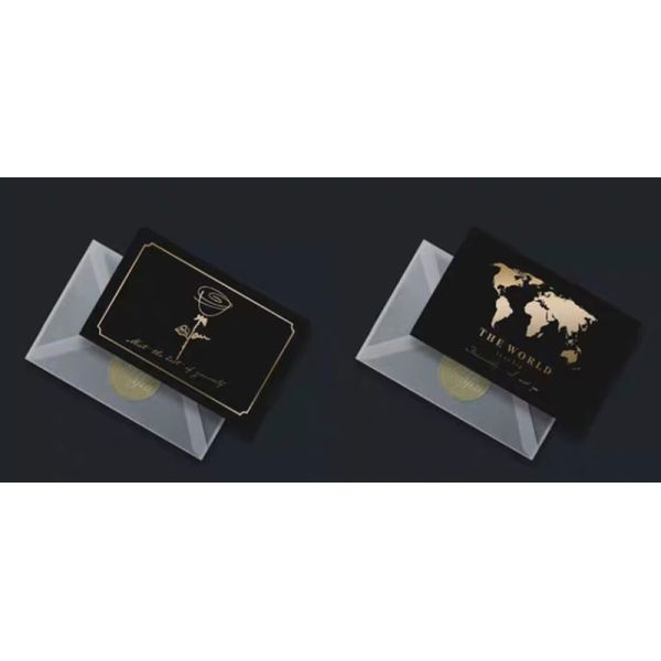 C6 B6 Luxury Black Business Invitation Gift Card Envelopes Design For Company Anniversary