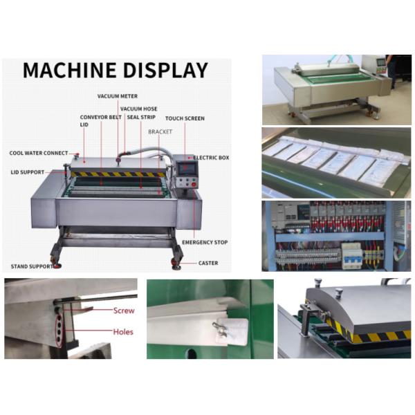 la empaquetadora de sello de vacío del transportador 380V IP65 califica el lacre automático