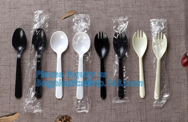 Kids plastic cultery set made from biodegradable corn-starch,Hot-selling Cheap Plastic Cultery Sets 6 PS Disposable Pla