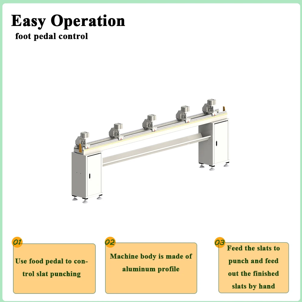 Pneumatic Blind Slat Punching Machine Wooden/Bamboo Venetian Blind