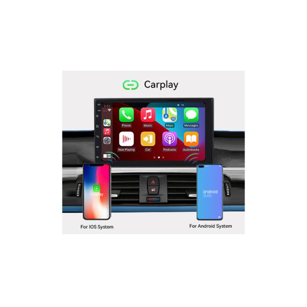 7' 2 DIN Car Radio Android 9.0 GPS Navi Car Screen для Apple Carplay & Android Авто FM Авторадио мультимедиа BT зеркало