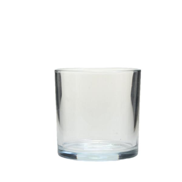 Crystal Glass Votive Candle Holders 550ML Glass Candle Containers Customized