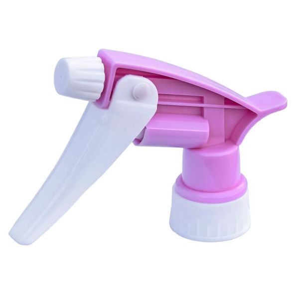 Pink White PP Fine Mist Trigger Sprayer 28 410 Trigger Sprayer For Bottles And Garden