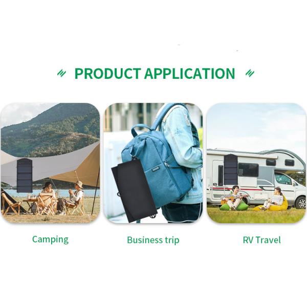28W 6V/4.66A Travel Waterproof Charge Low Power Solar Panel Outdoor Foldable Portable