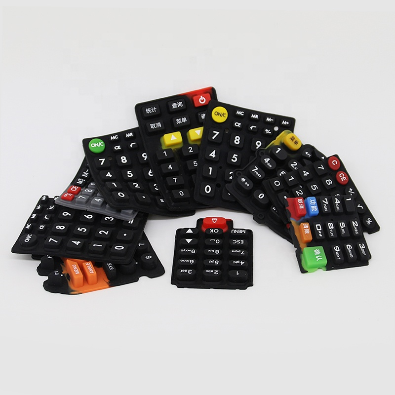 80 Shore A Silicone Rubber Keypad Switch Industrial Remote Control 1M Cycle Tactile Feedback