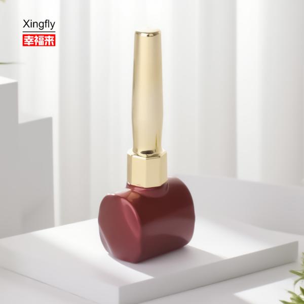 10ml Glass Bottle With Nail Polish Cap Brush For Cosmetics Packaging Gel Nail Polish Oil