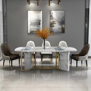 8 Seater marmoreiam a mesa de jantar luxuosa e presidem ideias de Unik da mob