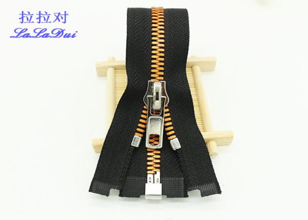 Invisible / Reversible Separating Zipper For Clothing , Child Wear Long Open Ended Zips