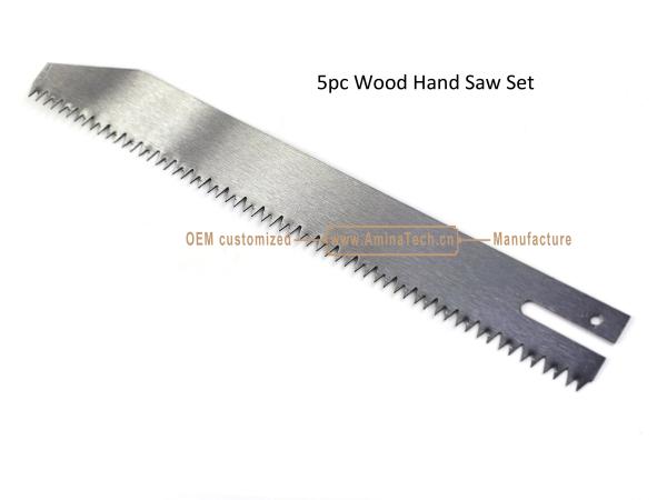 5pc Wood Hand Saw Set,Size:495mm,300mm,298mm,252mm,225mm,Cutting Wood,Pruning the Garden