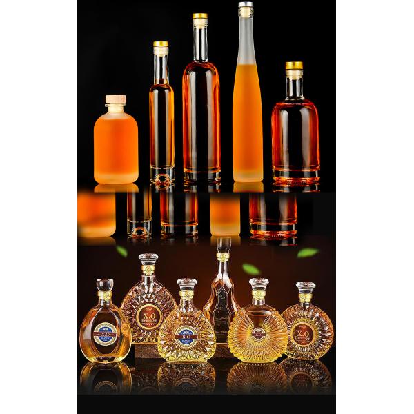 Хорошая 500 мл 700 мл роскошная форма черепа ром текила виски джин ликер стеклянная бутылка