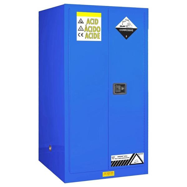Armário de armazenamento corrosivo do laboratório, armários de armazenamento químicos para o uso do laboratório, ácido e armazenamento perigoso