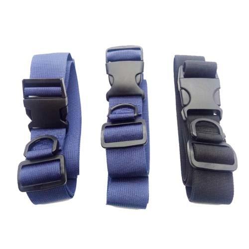 Travel Security Sewing Adjustable Straps Nylon Luggage Strap With Plastic Safety Buckle