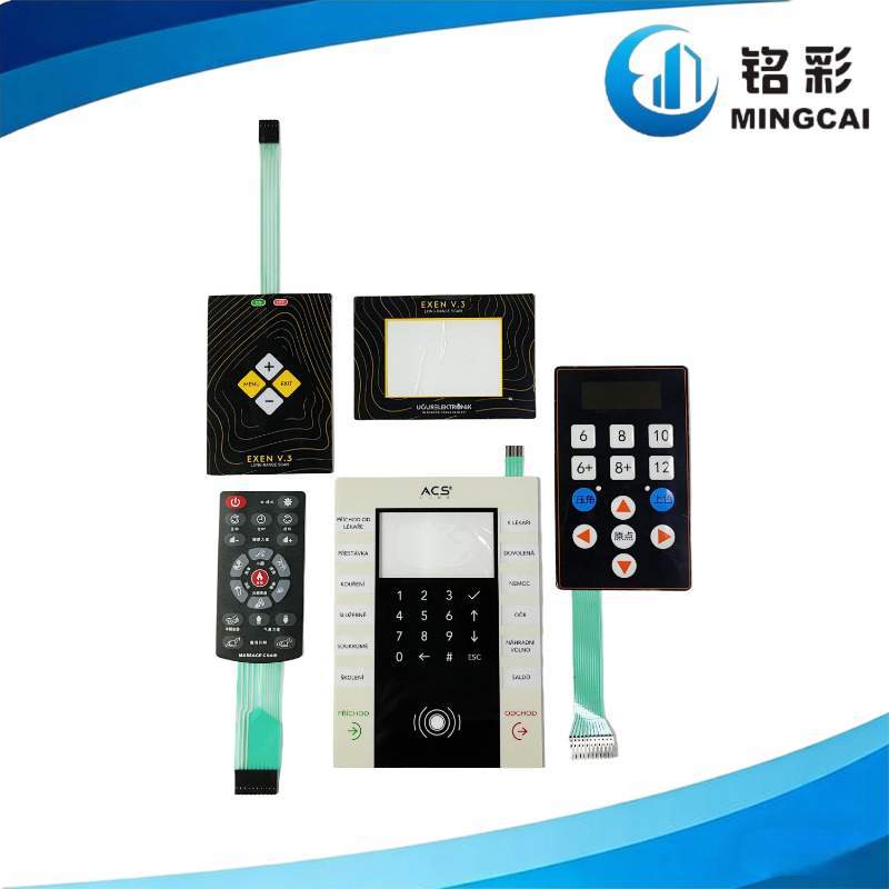 Custom Size Membrane Switch with Tactile Metal Dome and Waterproof Surface for Industrial Equipment