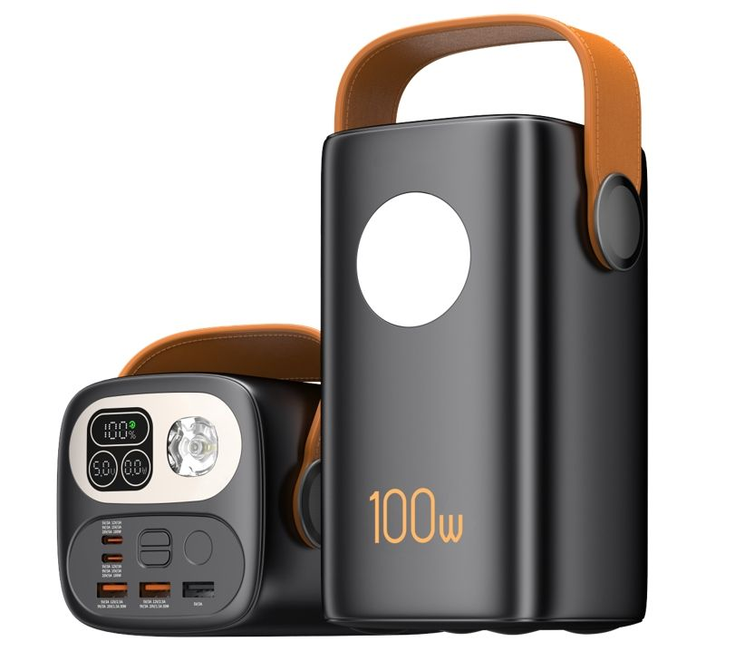 Lifepo4 Battery LED Display Power Bank 60000mah 100W For Mobile Phone