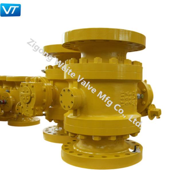 12x10 Metal Seated Trunnion Ball Valve Reduced Bore For Oil Pipeline