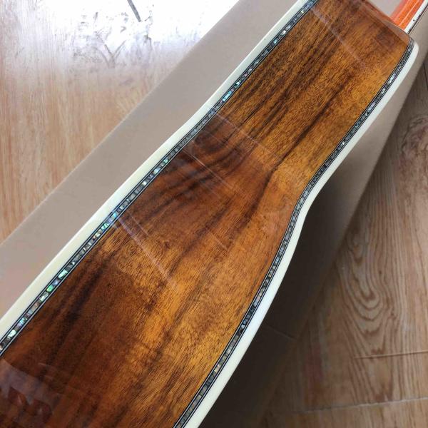 All Solid KOA Top 00045 Style 39 Acoustic Guitar Classic Guitar Head Style with Fishman EQ 301 Full Abalone Binding