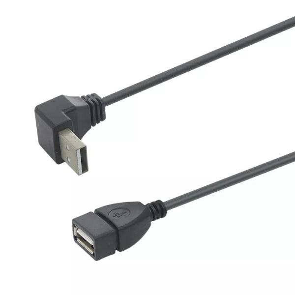 90 Degree Straight USB 2.0 Data Transfer Cable 1m 1.5m 2m Length