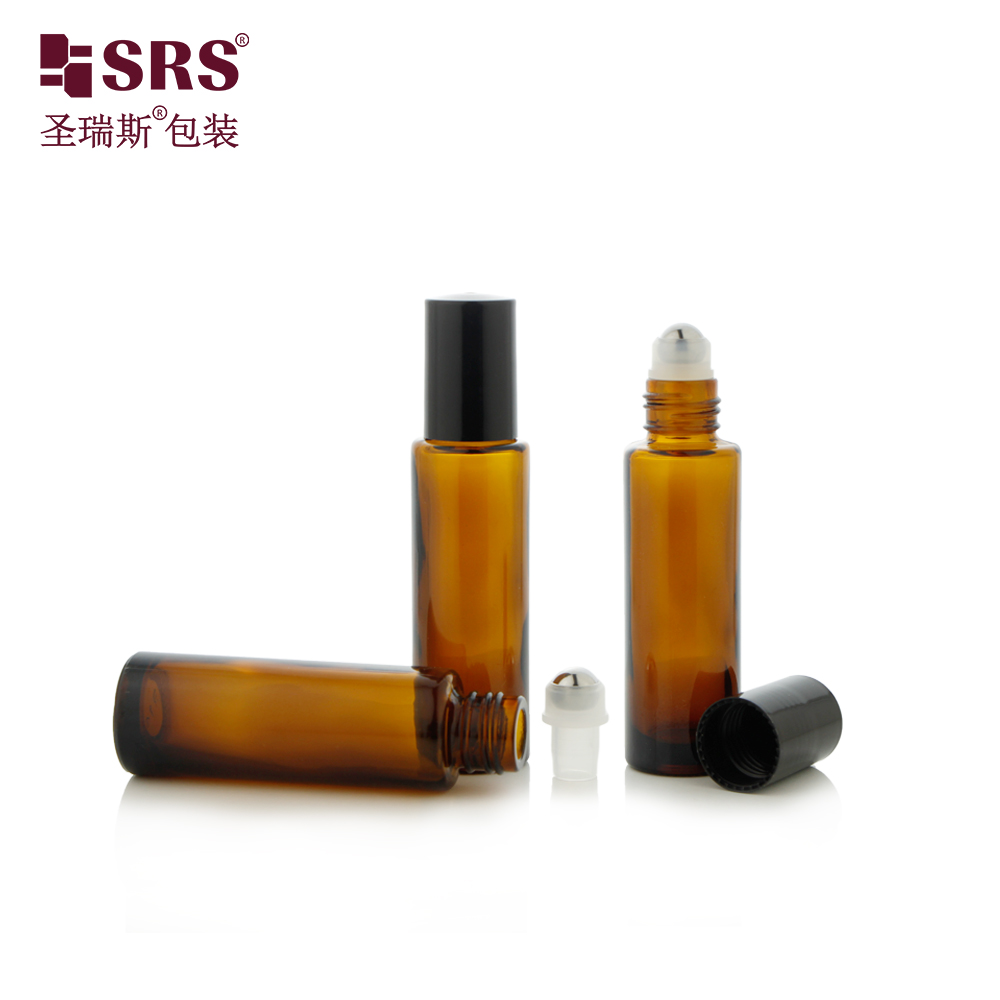 4ml Comprehensive Customization Leak Proof Molded Glass Roll On Bottle For Travel Essential Oil Sample Packaging
