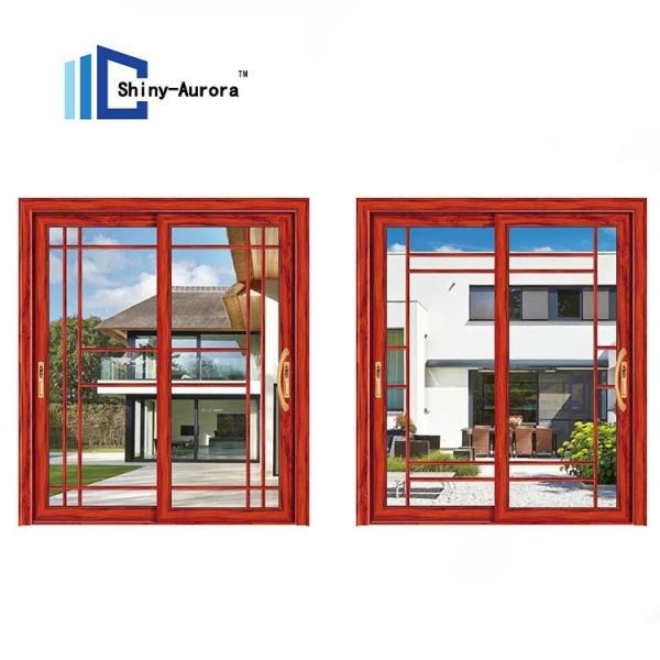 40 Sound Insulation Soundproof Sliding Glass Door , Modern Aluminum Entrance Door