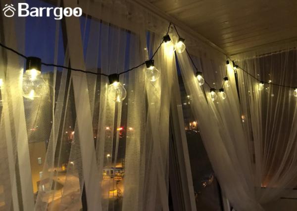 3.5M 10 LED Solar Bulbs String Lights Waterproof Clear Bulb For Garland Celebration