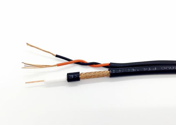 Cabo maioria do CCTV do co-axial da espingarda de RG59U+2C 0.75MM2, cabo coaxial da câmara de vigilância