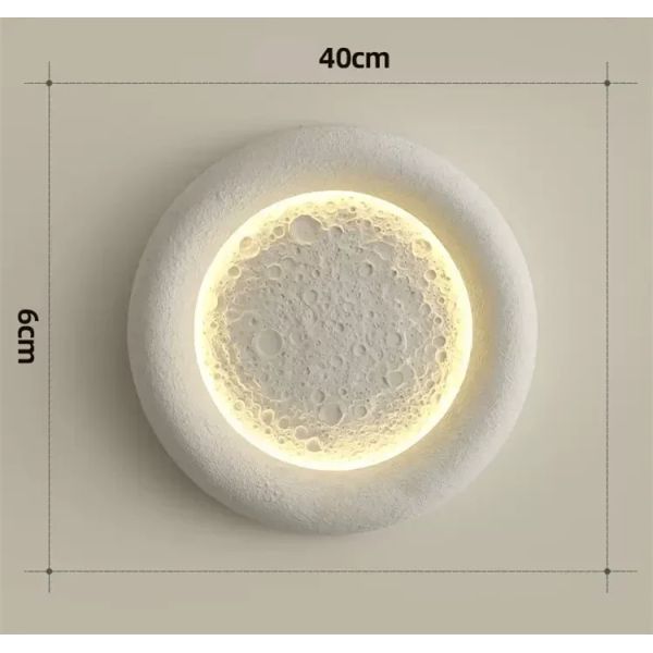 kids room decorative lighting fixture cream breeze Minimalist Wabi Sabi moon ceiling light(WH-MA-302)
