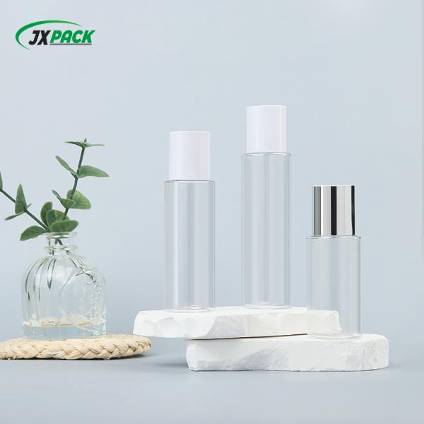 60ml PET Plastic Cosmetic Bottle with Wooden Cap