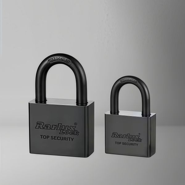 Rarlux 40-70mm Best Padlock Waterproof Solid Padlock Iron Body Electrophoretic Staining Black square Iron Padlock