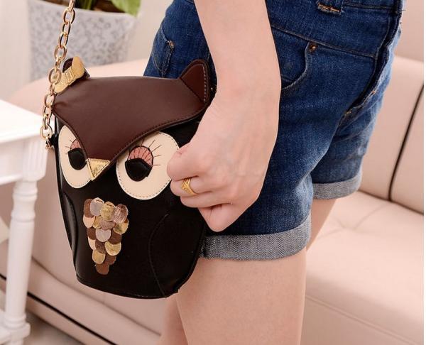 Owl cute mini bags 2016 fashion shoulder diagonal package female Animals
