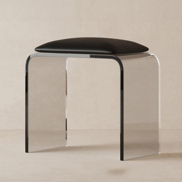 Минималистский акриловый прозрачный стул для дома ванная комната гостиная и макияж