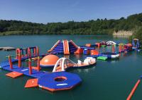 3 capas del escape - equipo inflable del parque del agua de la prueba con el juego de la diapositiva