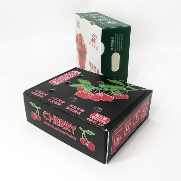 3.5mm Apple Cherry Plastic Corrugated Foldable Boxes Anti - Mold CMYK