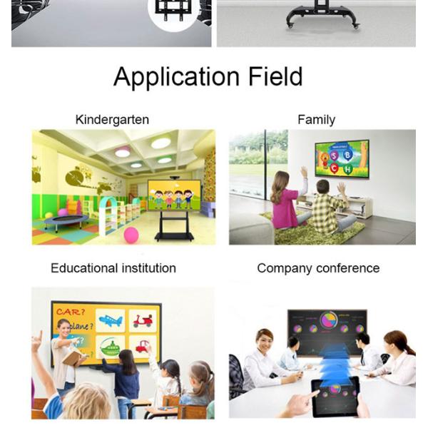 Tela plano interativo do monitor infravermelho do tela táctil de 60 polegadas