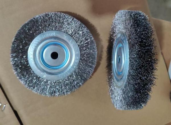 8 High Density Steel Wire Wheel Brush 120mm Middle Plate 25.4mm Inner Hole