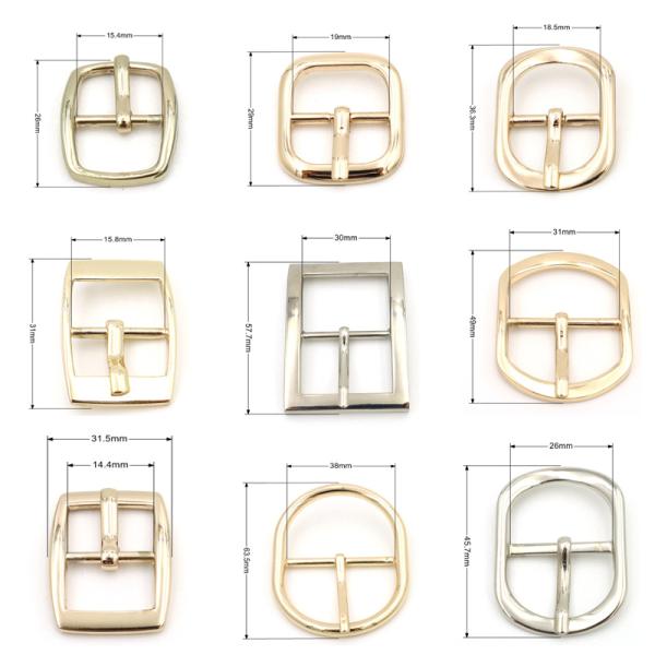 19mm Metal Belt Buckles Gold Oval Shape Belt Buckle Anti Fade