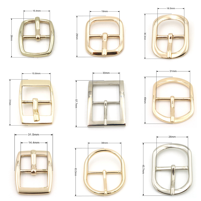 19mm Metal Belt Buckles Gold Oval Shape Belt Buckle Anti Fade