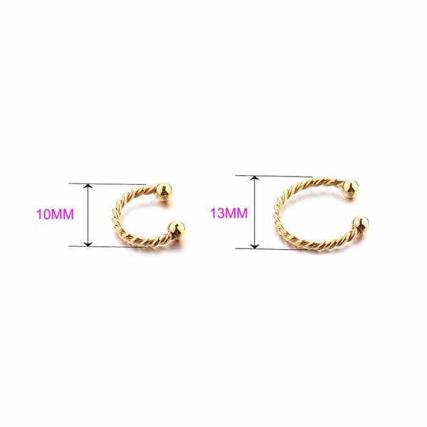 Surgical Steel Twist Eyebrow/ Nose/Ear/ Lip Ring,BCR Body Piercing Earring tragus ring